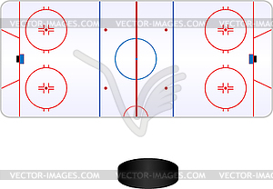 Hockey pole - vector image