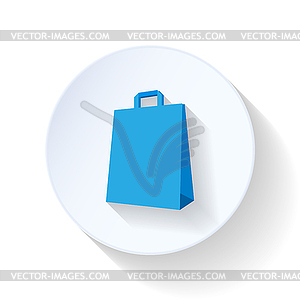 Package flat icon - royalty-free vector image