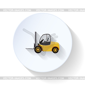 Lift-truck flat icon - vector clipart