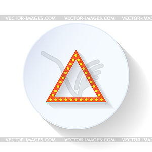 Emergency sign flat icon - color vector clipart