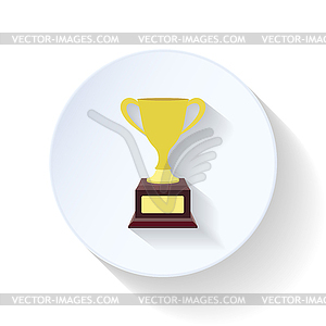 Cup flat icon - vector clipart