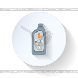 Engine oil flat icon - vector image