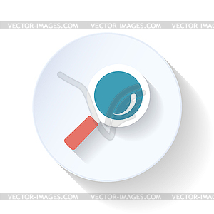 Search flat icon - vector clipart
