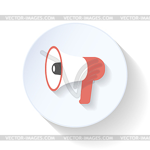 Mouthpiece flat icon - vector image