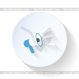 Mouthpiece flat icon - vector image