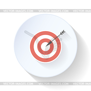 Straight flat icon - vector clipart