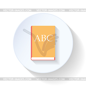 Book flat icon - vector clip art