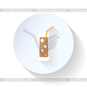 Drink flat icon - vector clipart