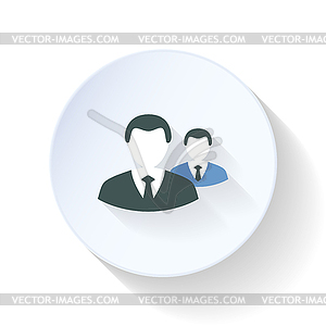 Chief flat icon - vector clip art