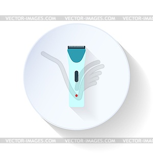 Hair clipper flat icon - vector clipart