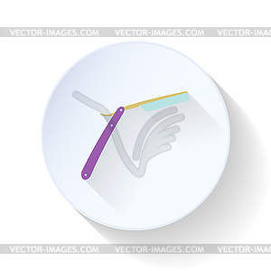 Razor flat icon - vector clip art