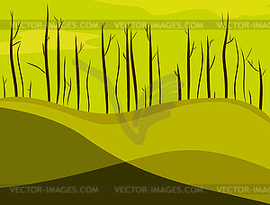 Swamp - vector clipart