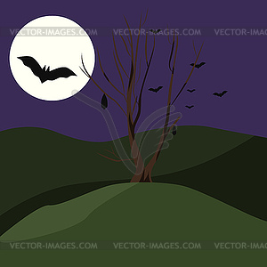 Old tree - vector clipart