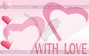 Valentines day background - vector EPS clipart