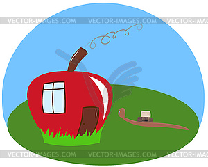 Moving to new home - color vector clipart