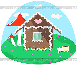 Gingerbread House - vector clipart