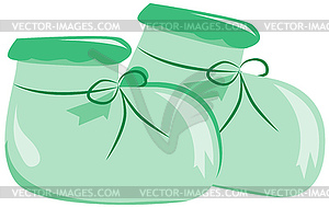 Baby`s bootees - vector clipart