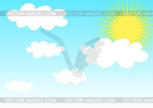 Sunny weather - vector clipart