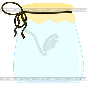 Jar for jam - vector clipart