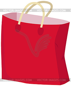 Paper bag - stock vector clipart