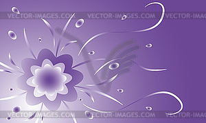 Abstract floral design - vector clipart