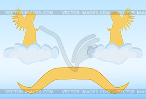 Golden Angels - vector image