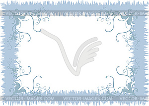 Blue frame - vector clipart