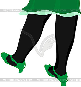 Female legs - royalty-free vector clipart