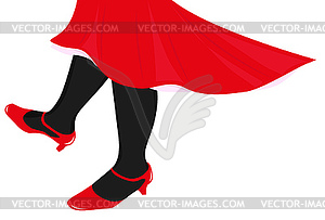 Female legs - vector image