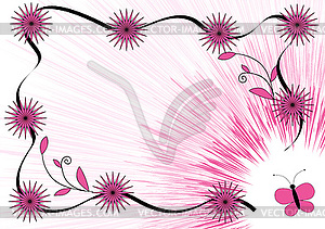 Floral background - vector image