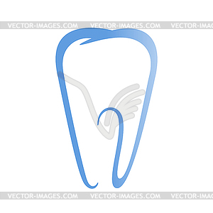 Sign of tooth - vector clipart