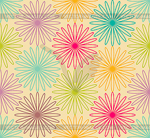 Colorful flower pattern - vector image