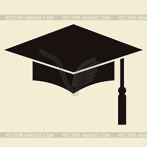 Mortar Board or Graduation Cap - vector clip art