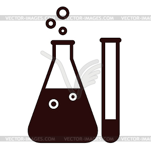 Laboratory glassware - vector clipart