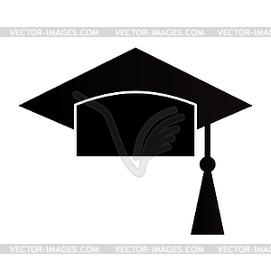 Mortar Board or Graduation Cap - vector clipart