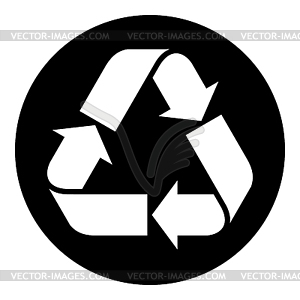 Recycled paper symbol - vector clipart