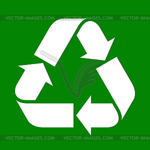 Recycled paper symbol - vector image