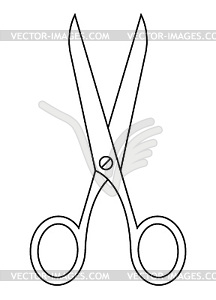 Scissors symbol - vector clip art