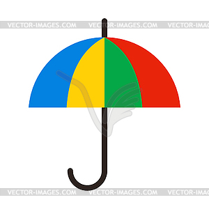 Color Umbrella - vector image