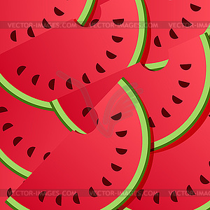 Background of watermelon - vector clipart