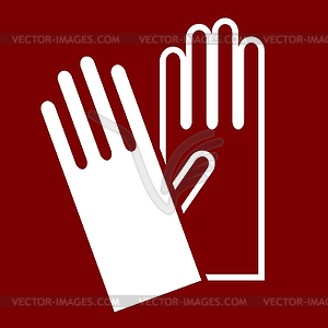Gloves sign - vector image