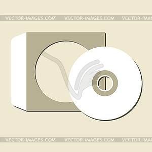 CD диск - векторное изображение