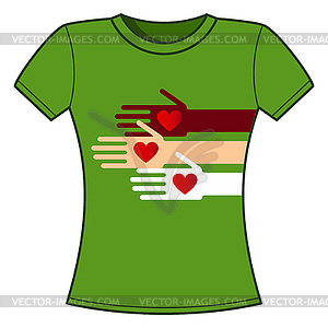 T-Shirt Print   - royalty-free vector image