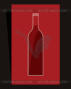 Wine list design - vector image