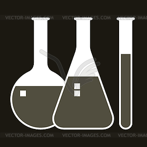 Laboratory glassware - vector clipart