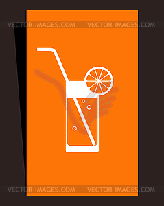 Cocktail menu. Card design - vector image