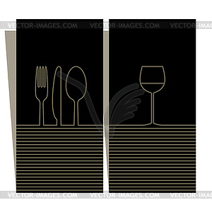 Wine list and menu design - vector clip art