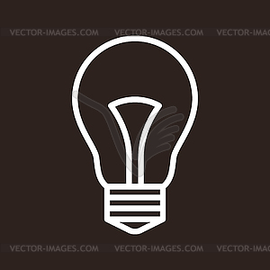 Bulb icon - vector image