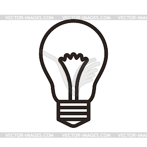 Bulb symbol - vector clip art