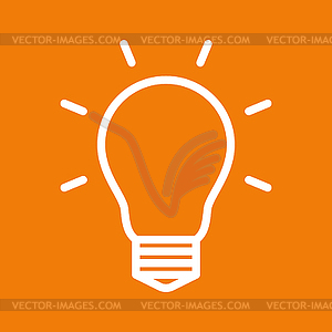 Bulb symbol - vector clip art